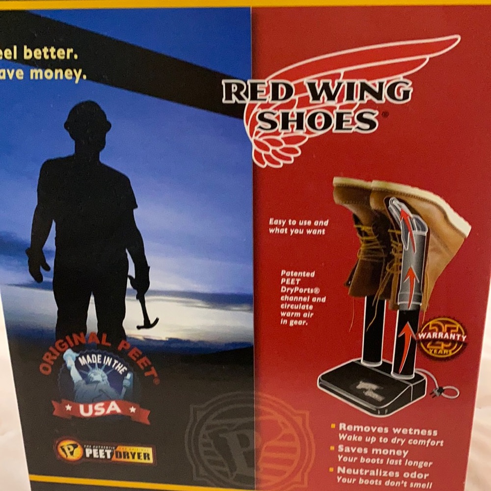 Peet dryer red wing